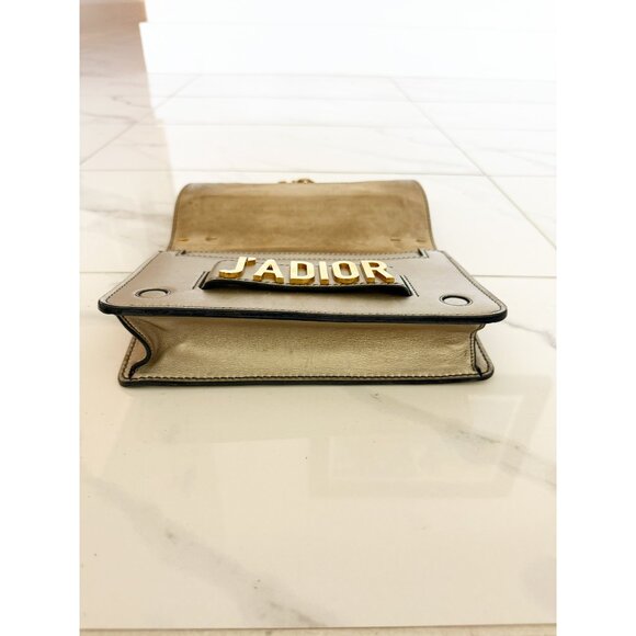 Christian Dior J'Adiore Gold Leather Chain Flap Shoulder Bag - Picture 3 of 15